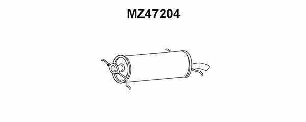 Veneporte MZ47204 Глушитель, задняя часть MZ47204: Отличная цена - Купить в Польше на 2407.PL!