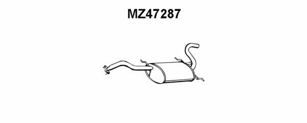 Veneporte MZ47287 Глушитель, задняя часть MZ47287: Отличная цена - Купить в Польше на 2407.PL!