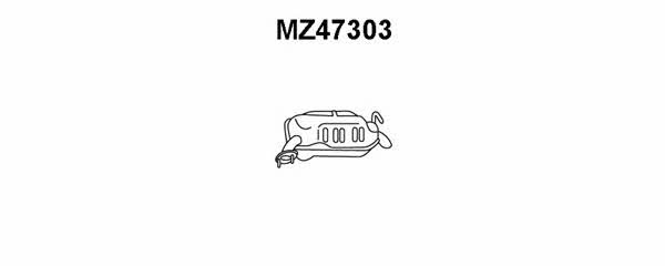 Veneporte MZ47303 Tłumik, część tylna MZ47303: Dobra cena w Polsce na 2407.PL - Kup Teraz!