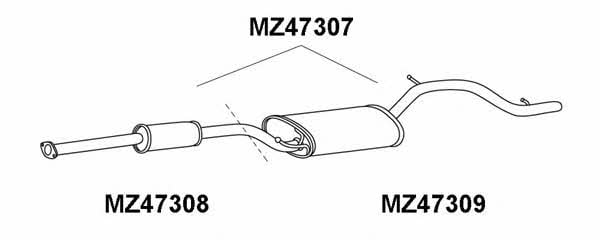 Veneporte MZ47309 Endschalldämpfer MZ47309: Kaufen Sie zu einem guten Preis in Polen bei 2407.PL!