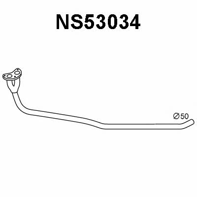  NS53034 Выхлопная труба NS53034: Отличная цена - Купить в Польше на 2407.PL!