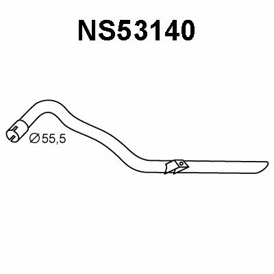 Veneporte NS53140 Exhaust pipe NS53140: Buy near me in Poland at 2407.PL - Good price!
