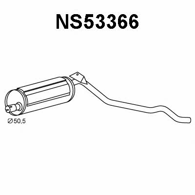 Veneporte NS53366 End Silencer NS53366: Buy near me in Poland at 2407.PL - Good price!