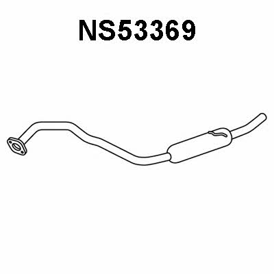 Veneporte NS53369 Tłumik, część tylna NS53369: Dobra cena w Polsce na 2407.PL - Kup Teraz!