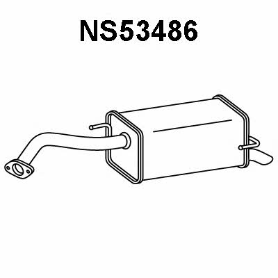 Veneporte NS53486 End Silencer NS53486: Buy near me in Poland at 2407.PL - Good price!