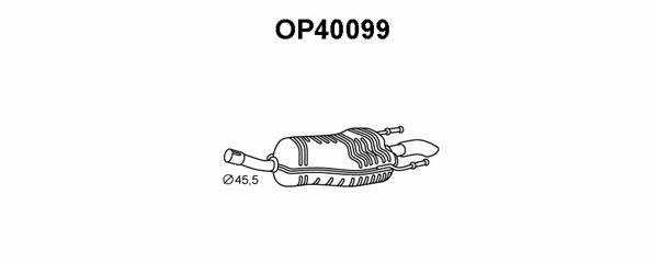 Veneporte OP40099 Глушитель, задняя часть OP40099: Отличная цена - Купить в Польше на 2407.PL!