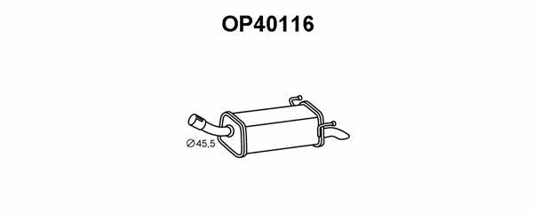 Veneporte OP40116 Глушитель, задняя часть OP40116: Купить в Польше - Отличная цена на 2407.PL!