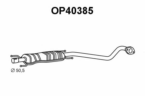 Veneporte OP40385 Глушитель, средняя часть OP40385: Отличная цена - Купить в Польше на 2407.PL!