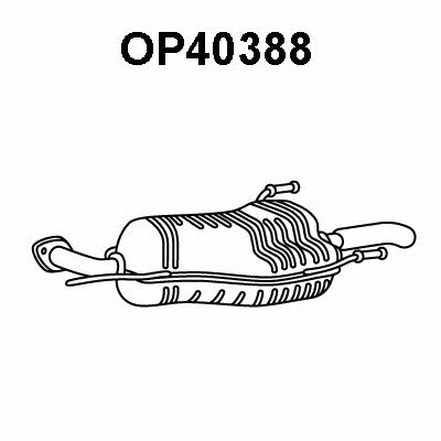 Veneporte OP40388 End Silencer OP40388: Buy near me in Poland at 2407.PL - Good price!