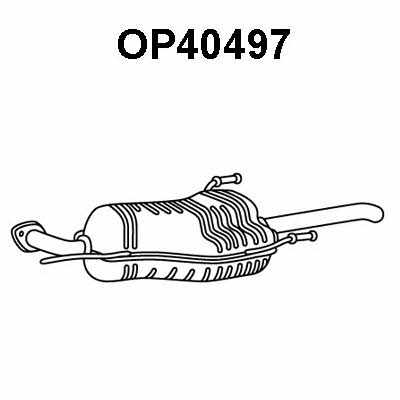Veneporte OP40497 End Silencer OP40497: Buy near me in Poland at 2407.PL - Good price!