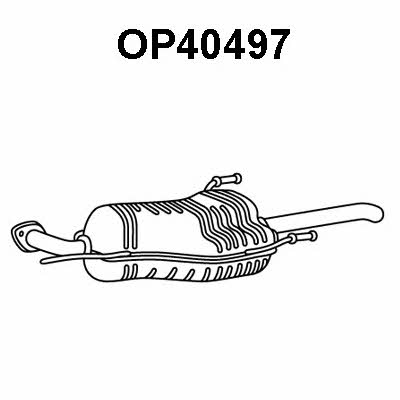 Veneporte OP40497 Tłumik, część tylna OP40497: Dobra cena w Polsce na 2407.PL - Kup Teraz!