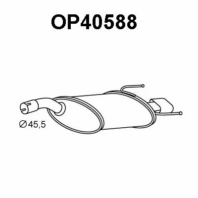 Veneporte OP40588 End Silencer OP40588: Buy near me in Poland at 2407.PL - Good price!