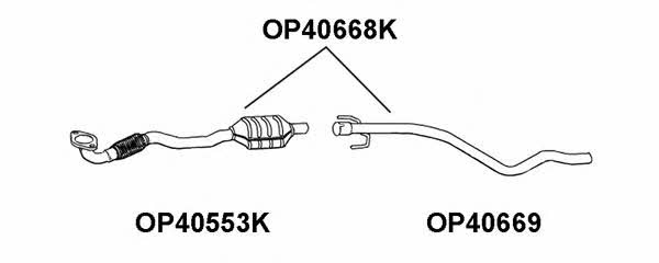 Veneporte OP40668K Catalytic Converter OP40668K: Buy near me in Poland at 2407.PL - Good price!