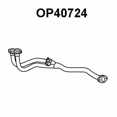 Veneporte OP40724 Exhaust pipe OP40724: Buy near me in Poland at 2407.PL - Good price!