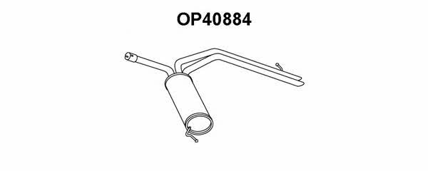 Veneporte OP40884 Глушитель, задняя часть OP40884: Отличная цена - Купить в Польше на 2407.PL!