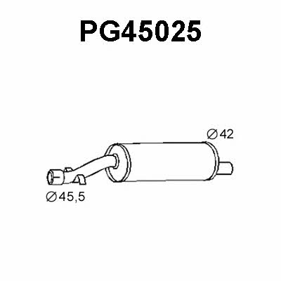 Veneporte PG45025 Central silencer PG45025: Buy near me in Poland at 2407.PL - Good price!