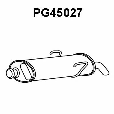 Veneporte PG45027 Tłumik, część tylna PG45027: Dobra cena w Polsce na 2407.PL - Kup Teraz!