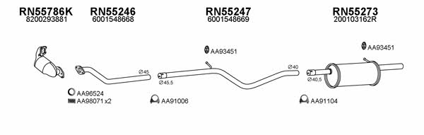  160009 Exhaust system 160009: Buy near me in Poland at 2407.PL - Good price!