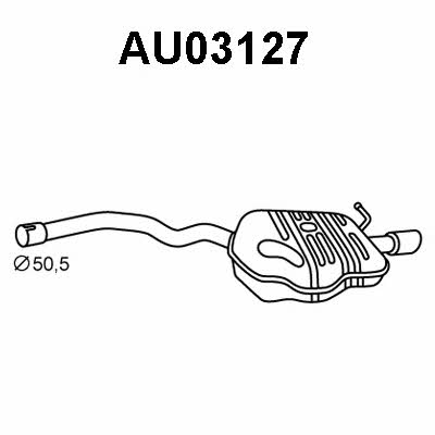 Veneporte AU03127 Глушитель, задняя часть AU03127: Отличная цена - Купить в Польше на 2407.PL!