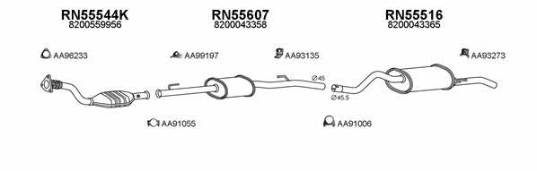  550644 Exhaust system 550644: Buy near me in Poland at 2407.PL - Good price!