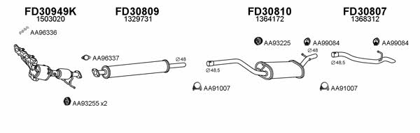  300536 Exhaust system 300536: Buy near me in Poland at 2407.PL - Good price!