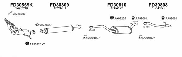  300535 Exhaust system 300535: Buy near me in Poland at 2407.PL - Good price!