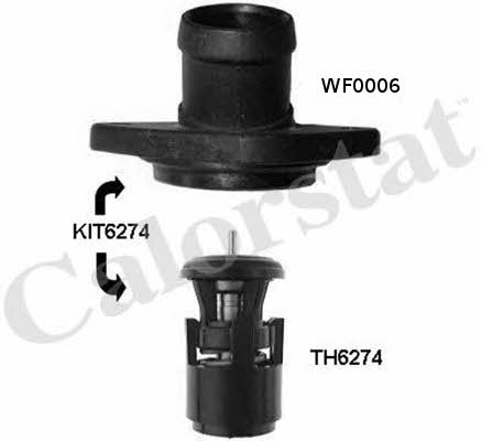 Vernet TH6274.80J Thermostat, coolant TH627480J: Buy near me in Poland at 2407.PL - Good price!