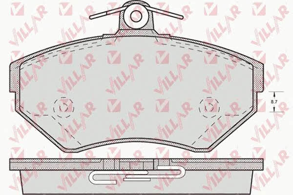 Villar 626.0718 Brake Pad Set, disc brake 6260718: Buy near me in Poland at 2407.PL - Good price!