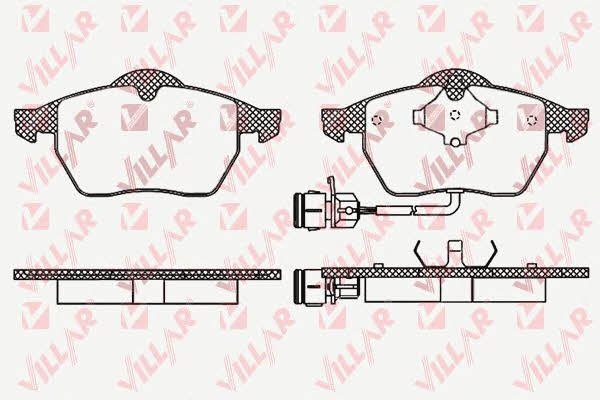 Villar 626.0453 Brake Pad Set, disc brake 6260453: Buy near me in Poland at 2407.PL - Good price!