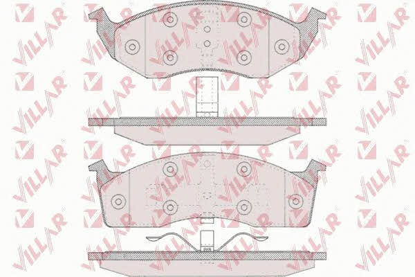 Villar 626.0629 Brake Pad Set, disc brake 6260629: Buy near me in Poland at 2407.PL - Good price!