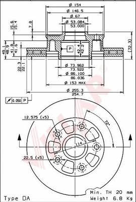 Villar 628.1288 Bremsscheibe 6281288: Kaufen Sie zu einem guten Preis in Polen bei 2407.PL!