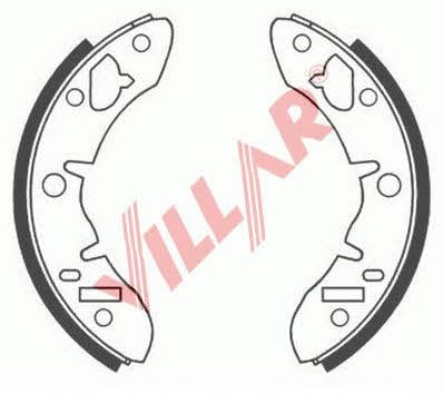 Villar 629.0505 Колодки тормозные барабанные, комплект 6290505: Отличная цена - Купить в Польше на 2407.PL!