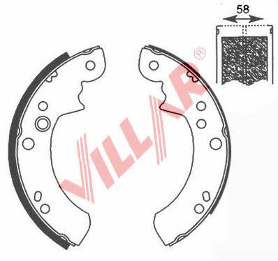 Villar 629.0652 Колодки гальмівні барабанні, комплект 6290652: Приваблива ціна - Купити у Польщі на 2407.PL!
