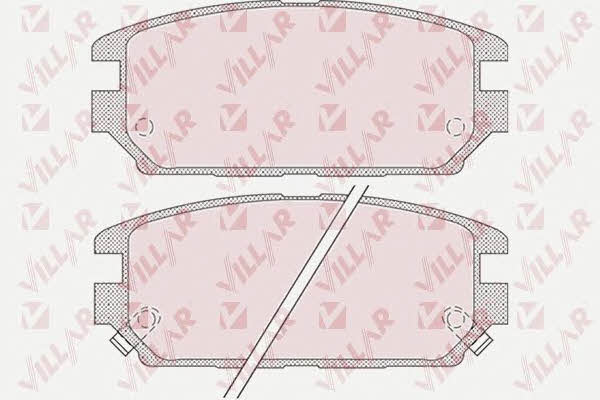 Villar 626.1016 Brake Pad Set, disc brake 6261016: Buy near me in Poland at 2407.PL - Good price!