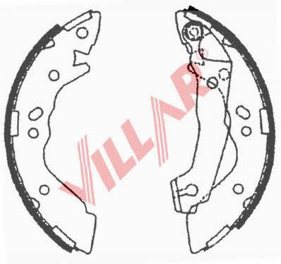 Villar 629.0712 Brake shoe set 6290712: Buy near me in Poland at 2407.PL - Good price!