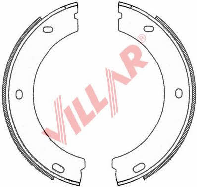 Villar 629.0758 Parking brake shoes 6290758: Buy near me in Poland at 2407.PL - Good price!