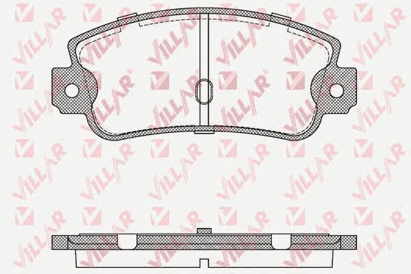 Villar 626.0106 Brake Pad Set, disc brake 6260106: Buy near me at 2407.PL in Poland at an Affordable price!