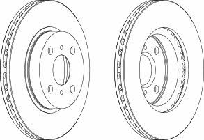 Wagner WGR0794-1 Front brake disc ventilated WGR07941: Buy near me in Poland at 2407.PL - Good price!