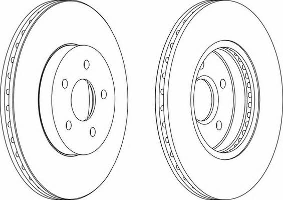 Wagner WGR1125-1 Front brake disc ventilated WGR11251: Buy near me in Poland at 2407.PL - Good price!