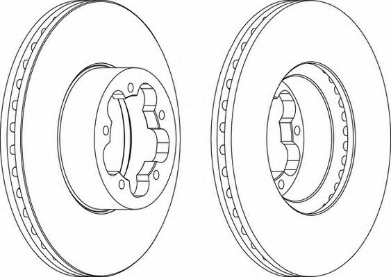 Wagner WGR1554-1 Front brake disc ventilated WGR15541: Buy near me in Poland at 2407.PL - Good price!