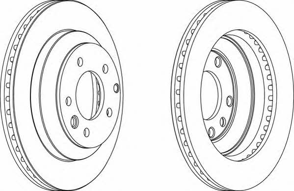 Wagner WGR1580-1 Rear ventilated brake disc WGR15801: Buy near me in Poland at 2407.PL - Good price!