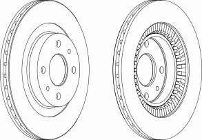 Wagner WGR1147-1 Front brake disc ventilated WGR11471: Buy near me in Poland at 2407.PL - Good price!