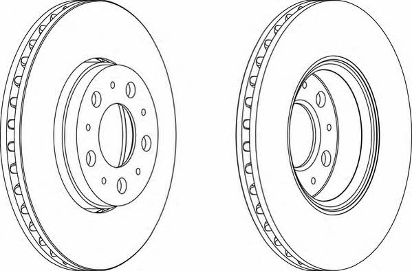 Wagner WGR1163-1 Front brake disc ventilated WGR11631: Buy near me in Poland at 2407.PL - Good price!