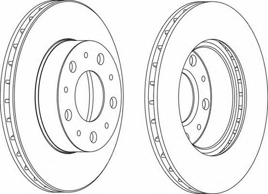 Wagner WGR1171-1 Front brake disc ventilated WGR11711: Buy near me in Poland at 2407.PL - Good price!