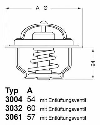 Wahler 3004.74 Thermostat, coolant 300474: Buy near me in Poland at 2407.PL - Good price!