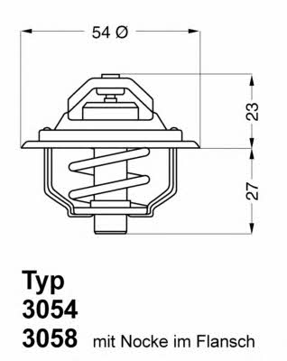 Wahler 3054.92D50 Thermostat, coolant 305492D50: Buy near me in Poland at 2407.PL - Good price!