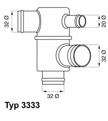 Wahler 3333.87 Thermostat, coolant 333387: Buy near me at 2407.PL in Poland at an Affordable price!