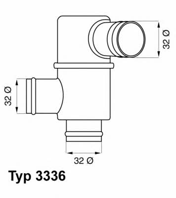 Wahler 3336.83 Thermostat, coolant 333683: Buy near me in Poland at 2407.PL - Good price!