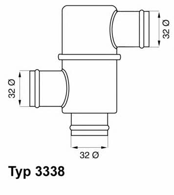 Wahler 3338.80 Thermostat, coolant 333880: Buy near me in Poland at 2407.PL - Good price!