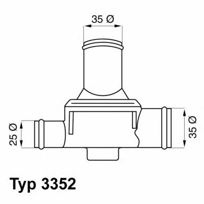 Wahler 3352.80 Thermostat, coolant 335280: Buy near me in Poland at 2407.PL - Good price!